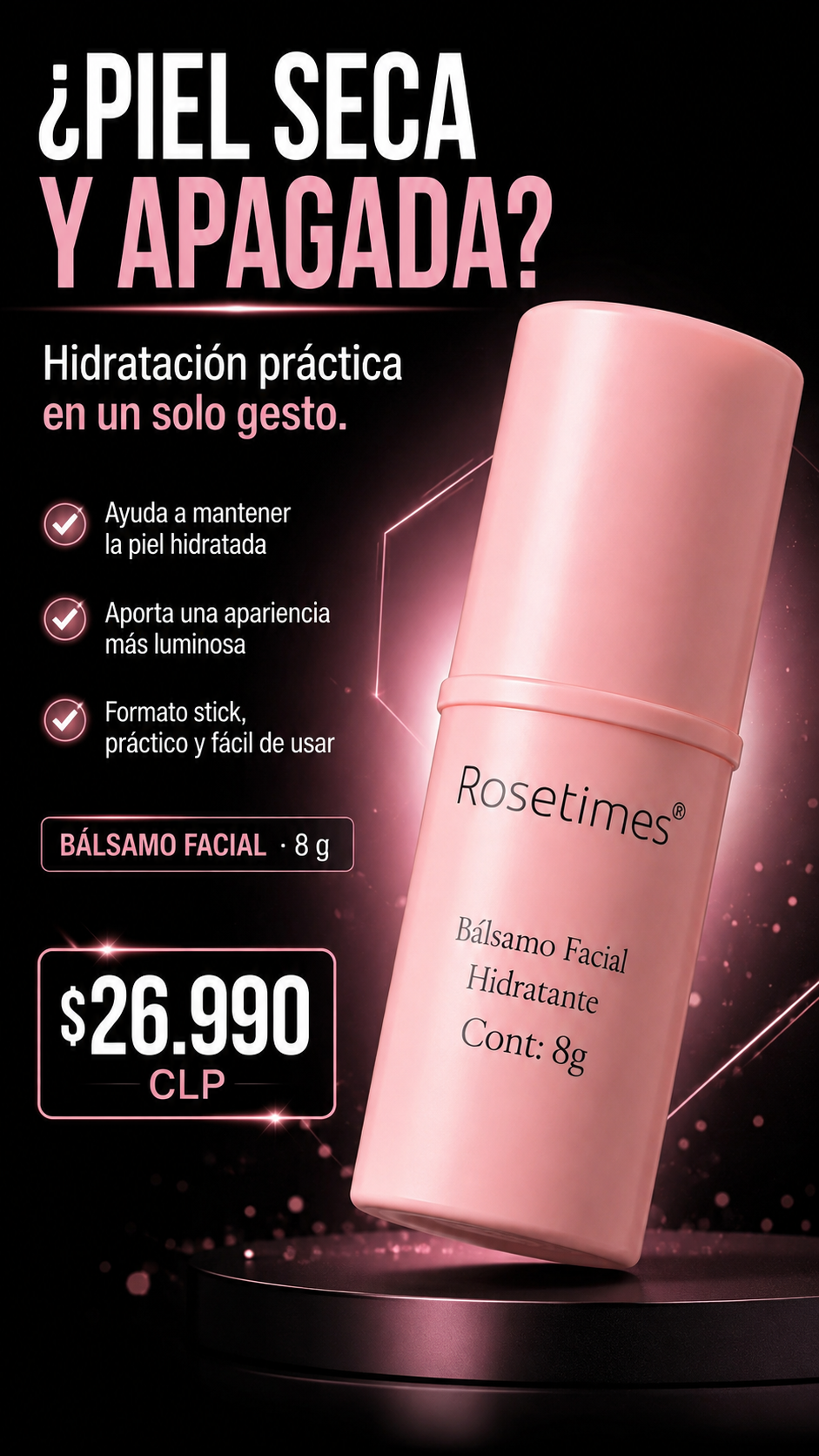 Bálsamo Facial Hidratante Antiarrugas