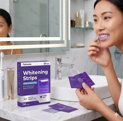 WHITENING STRIPS-TIRAS BLANQUEADORAS DENTALES
