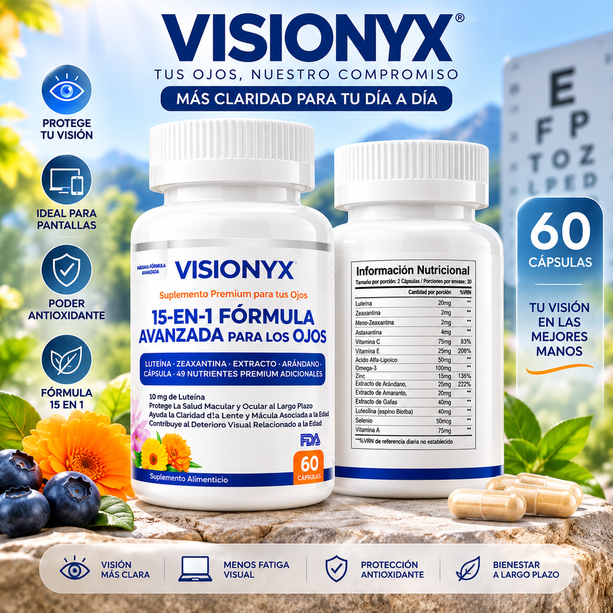 VISIONYX-VITAMINAS PARA OJOS